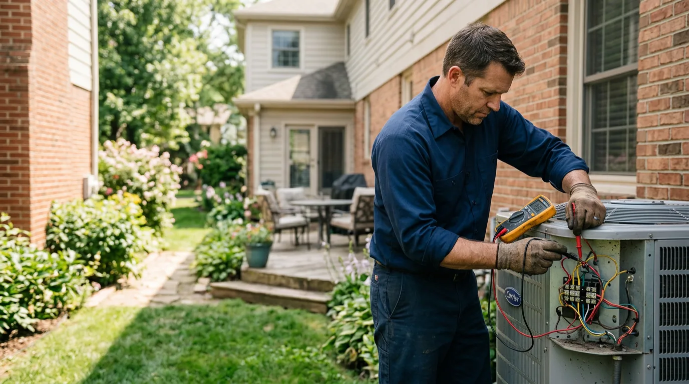 HVAC technician working near Walcott, WY